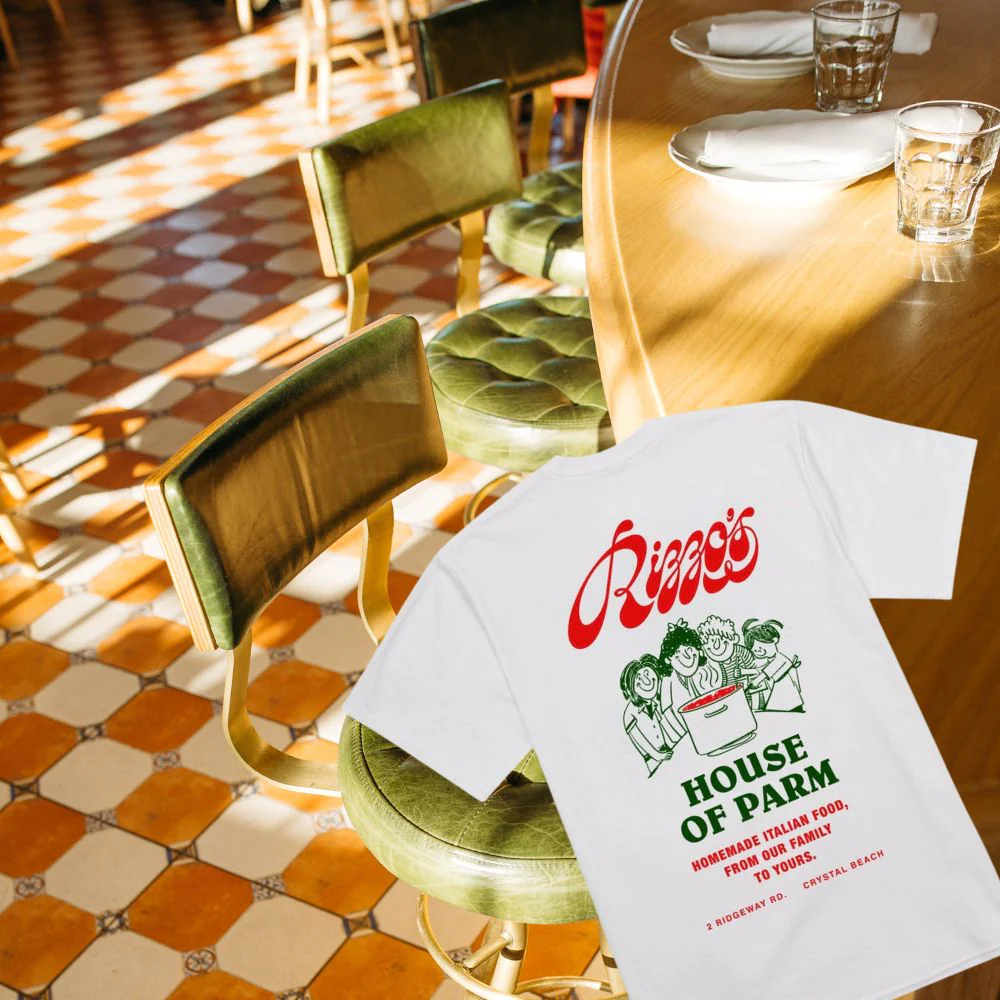 Rizzo's House of Parm Family T-Shirt - Image 4