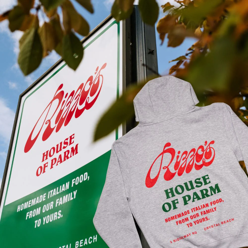 Rizzo's House of Parm Stacked Pullover Hoodie - Image 3